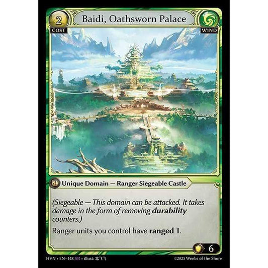 [Wind] Baidi, Oathsworn Palace [HVN-148-SR][Grand Archive TCG]