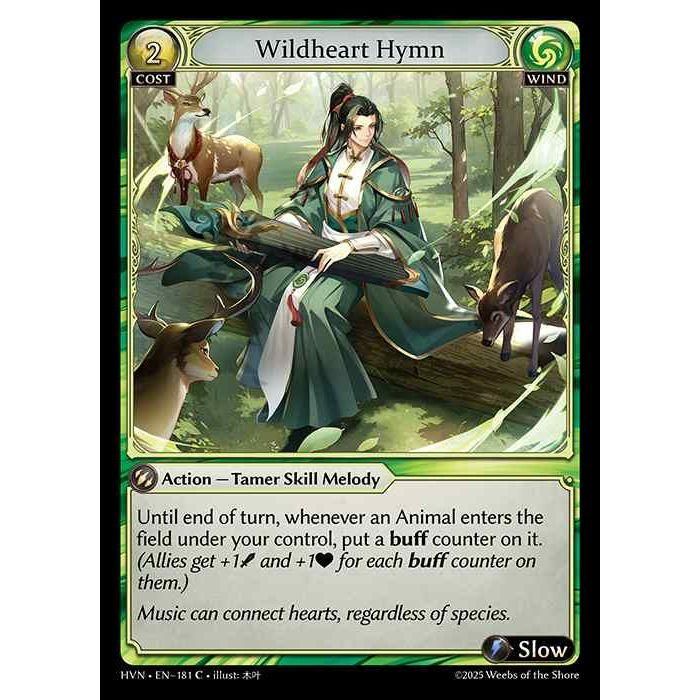 [Wind] Wildheart Hymn [HVN-181-C][Grand Archive TCG]