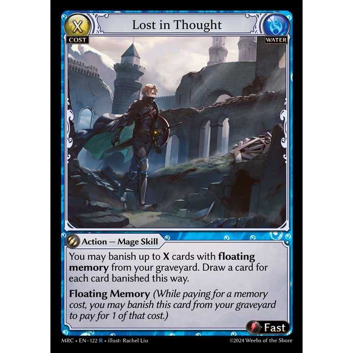[Alter] 【FOIL】[Water] Lost in Thought [MRC122-R]  Mercurial Heart Alter Edition - Grand Archive TCG