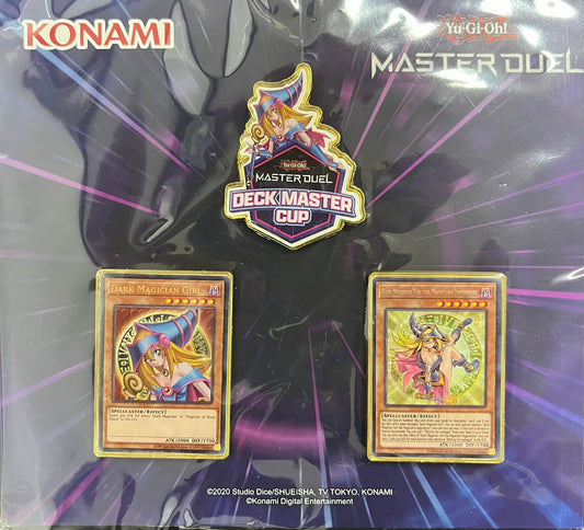 【遊戯王】 上位賞 ピンバッジ ブラック・マジシャン・ガール＆魔術師の弟子－ブラック・マジシャン・ガール (DECK MASTER CUP) 《未開封》[遊戯王]