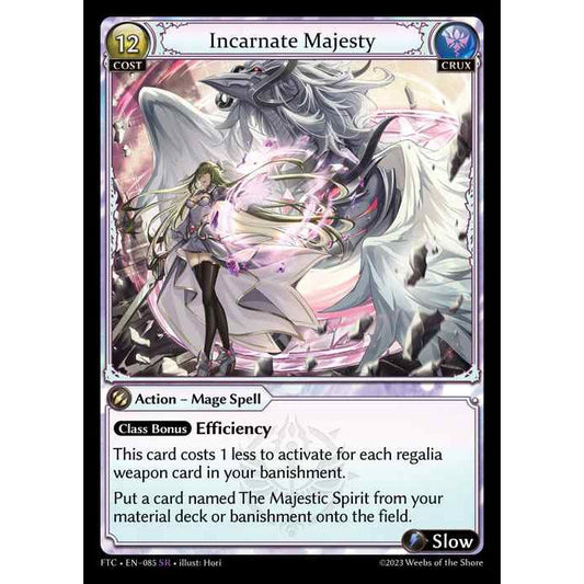 [Crux] Incarnate Majesty [FTC085-SR]  Fractured Crown - Grand Archive TCG