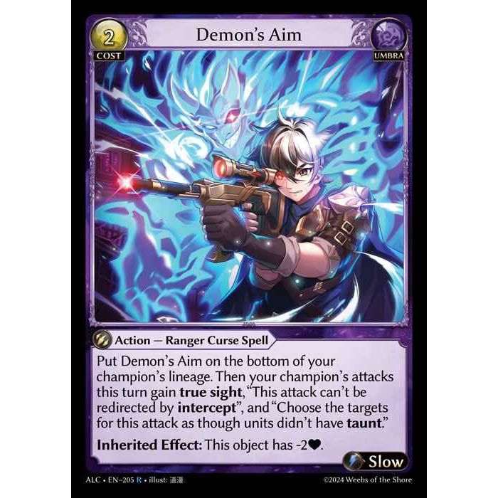 [Alter版] [Umbra] Demon's Aim [ALC205-R]

[Grand Archive TCG]