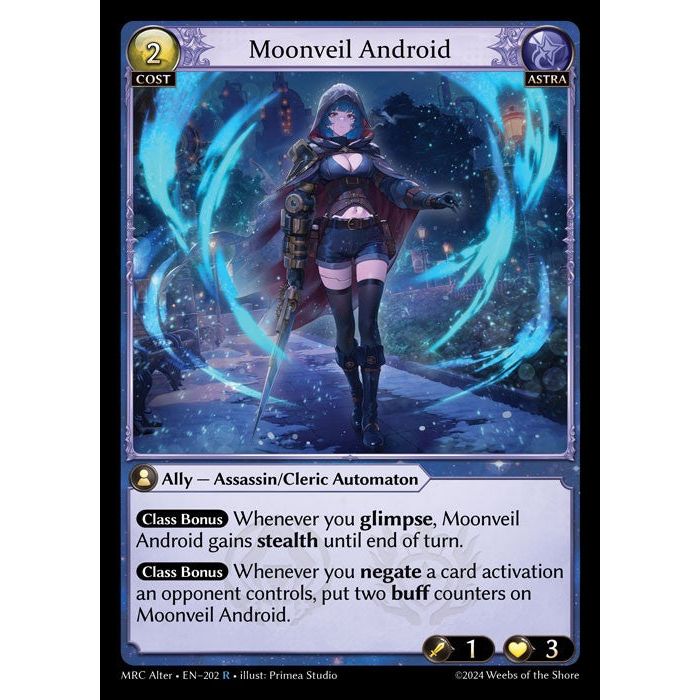 [Alter] [Astra] Moonveil Android [MRC202-R]  Mercurial Heart Alter Edition - Grand Archive TCG