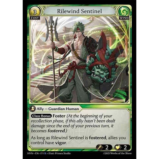 [Wind] Rilewind Sentinel [HVN-171-R][Grand Archive TCG]