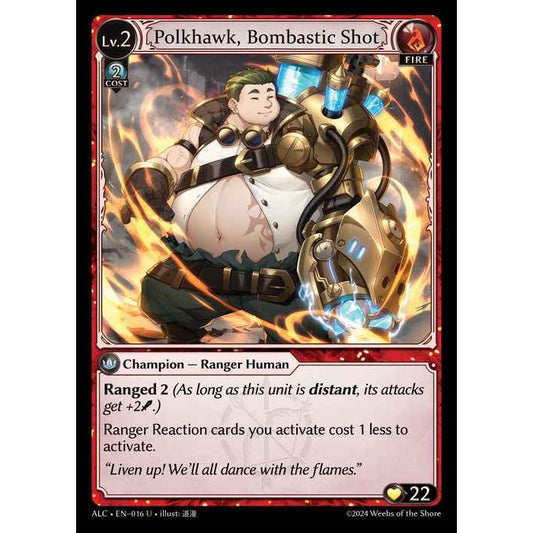 [Alter] 【FOIL】[Fire] Polkhawk, Bombastic Shot [ALC016-U]  [Alter] Alchemical Revolution - Grand Archive TCG/グランドアーカイブ