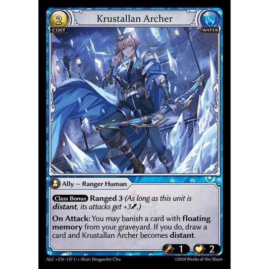 [Alter版] [Water] Krustallan Archer [ALC137-U]

[Grand Archive TCG]