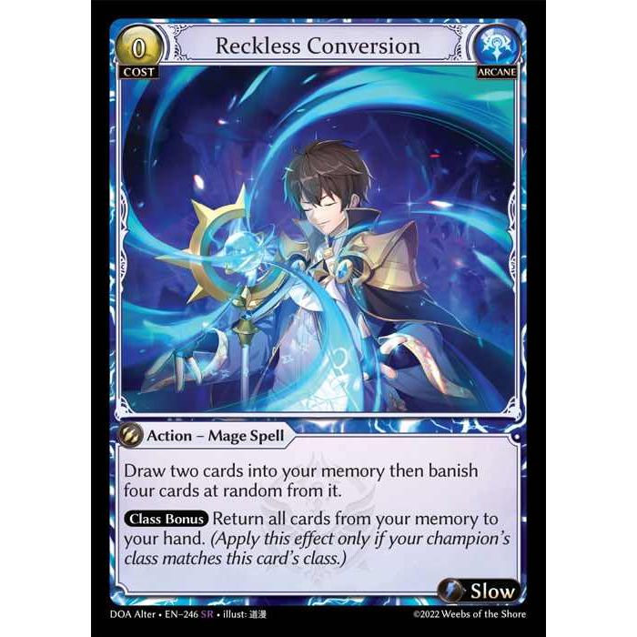 [Alter] [Arcane] Reckless Conversion [DOA246-SR]  Dawn of Ashes Alter Edition - Grand Archive TCG