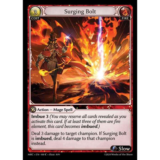 [Alter] [Fire] Surging Bolt [MRC100-C]  Mercurial Heart Alter Edition - Grand Archive TCG