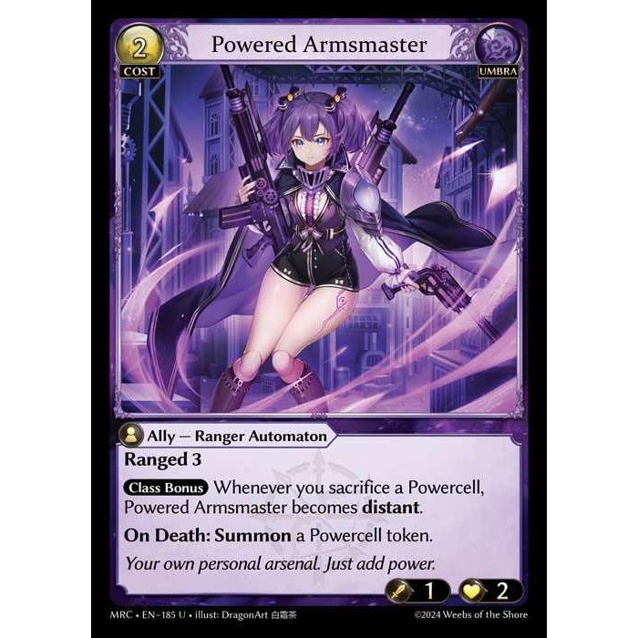 [Alter] 【FOIL】[Umbra] Powered Armsmaster [MRC185-U]  Mercurial Heart Alter Edition - Grand Archive TCG