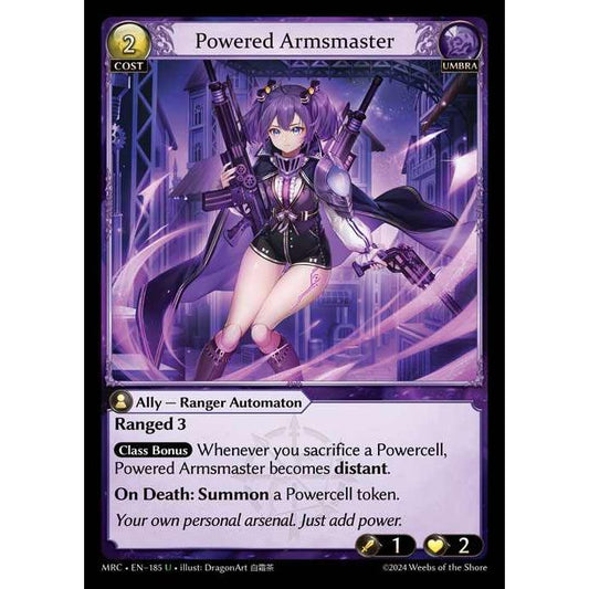 [Alter] 【FOIL】[Umbra] Powered Armsmaster [MRC185-U]  Mercurial Heart Alter Edition - Grand Archive TCG