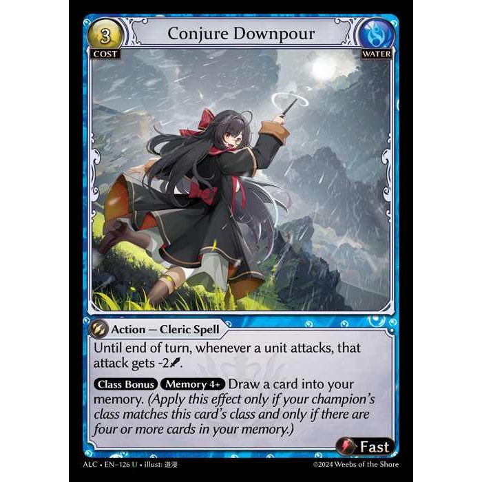 【FOIL】[Water] Conjure Downpour [ALC126-U]  Alchemical Revolution - Grand Archive TCG