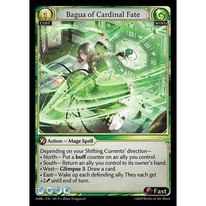 [Wind] Bagua of Cardinal Fate [AMB169-R]

[Grand Archive TCG]