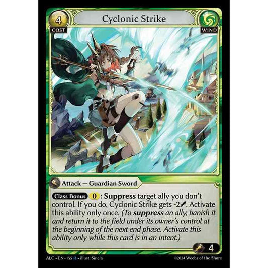 [Alter版] [Wind] Cyclonic Strike [ALC155-R]

[Grand Archive TCG]