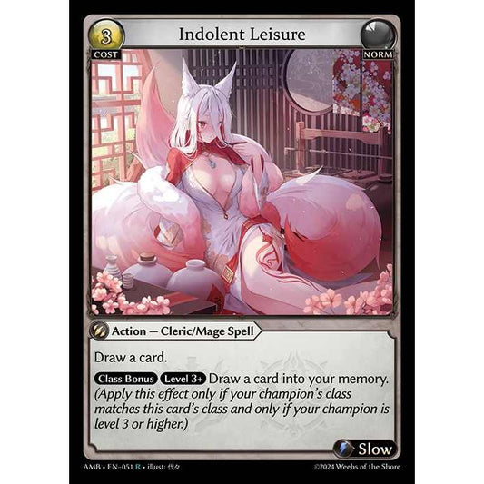 [Norm] Indolent Leisure [AMB051-R]

[Grand Archive TCG]