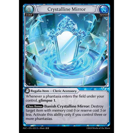 [Alter版] 【FOIL】[Water] Crystalline Mirror [ALC035-R]

[Grand Archive TCG]