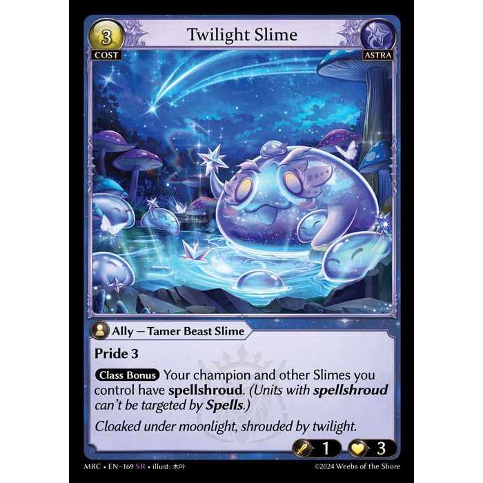 [Astra] Twilight Slime [MRC169-SR]  Mercurial Heart First Edition - Grand Archive TCG