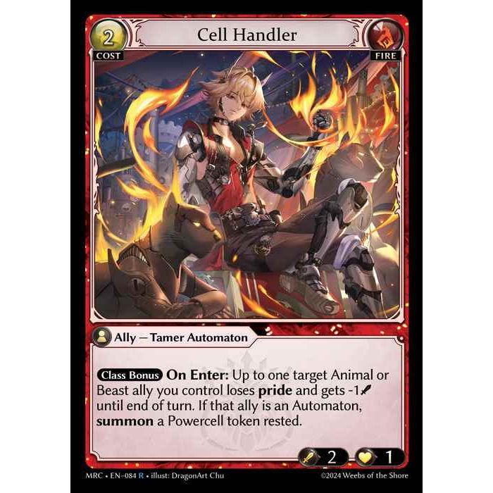 [Alter] 【FOIL】[Fire] Cell Handler [MRC084-R]  Mercurial Heart Alter Edition - Grand Archive TCG