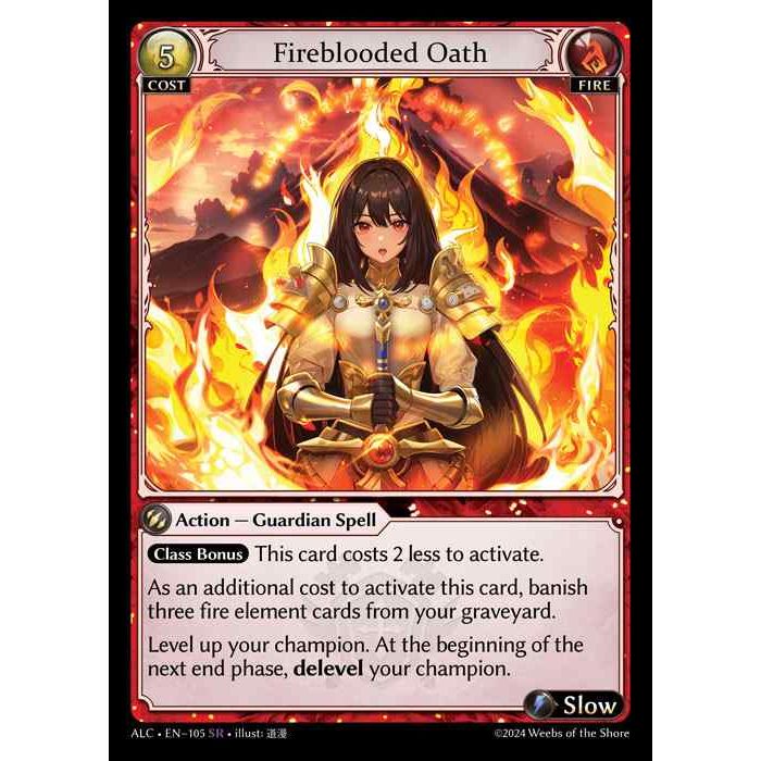 [Alter版] [Fire] Fireblooded Oath [ALC105-SR]

[Grand Archive TCG]