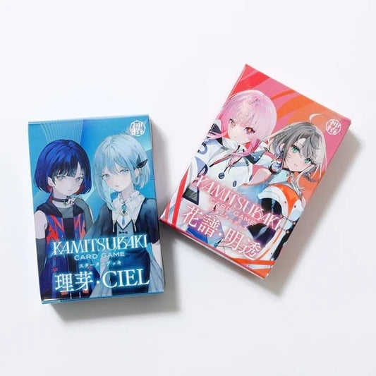 【KAMITSUBAKI CARD GAME/神椿】 スターターデッキ 理芽・CIEL/花譜・明透 特典カード付セット  - KAMITSUBAKI CARD GAME/神椿