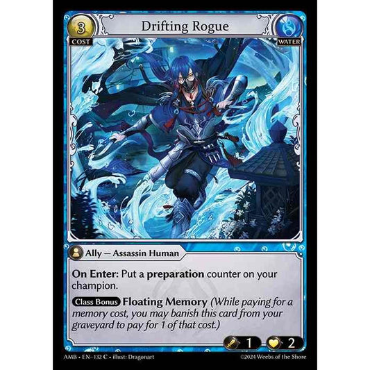 [Water] Drifting Rogue [AMB132-C]

[Grand Archive TCG]