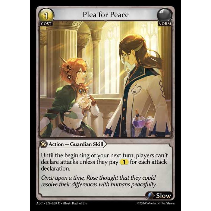 [Alter版] [Norm] Plea for Peace [ALC068-C]

[Grand Archive TCG]