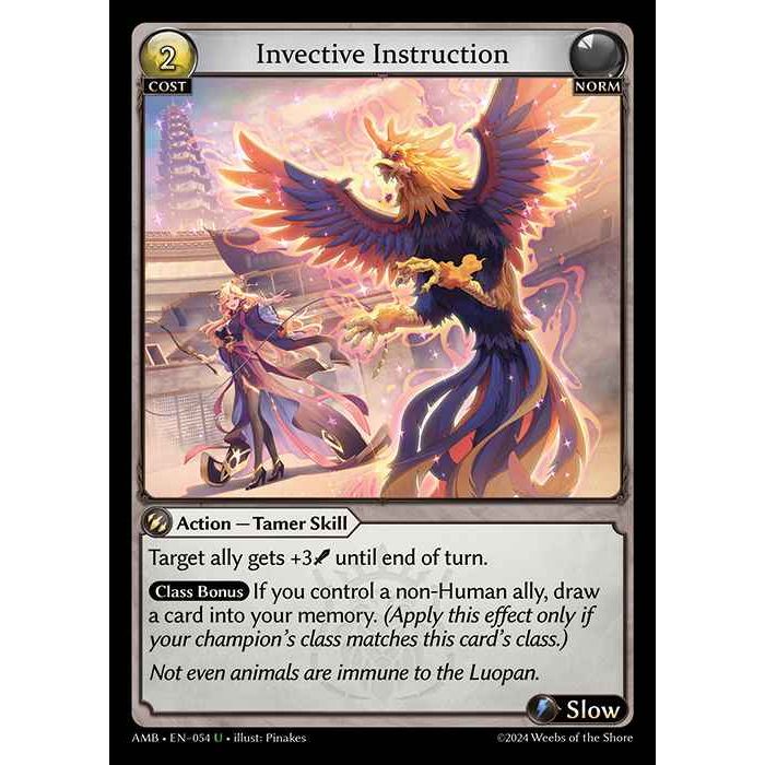 【FOIL】[Norm] Invective Instruction [AMB054-U]

[Grand Archive TCG]