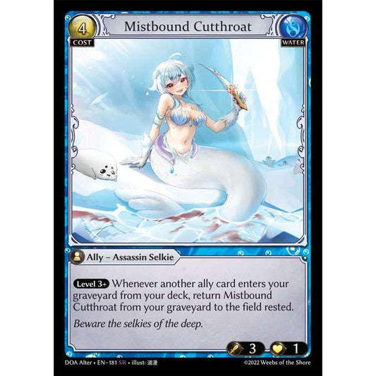 [Alter] [Water] Mistbound Cutthroat [DOA181-SR]  Dawn of Ashes Alter Edition - Grand Archive TCG