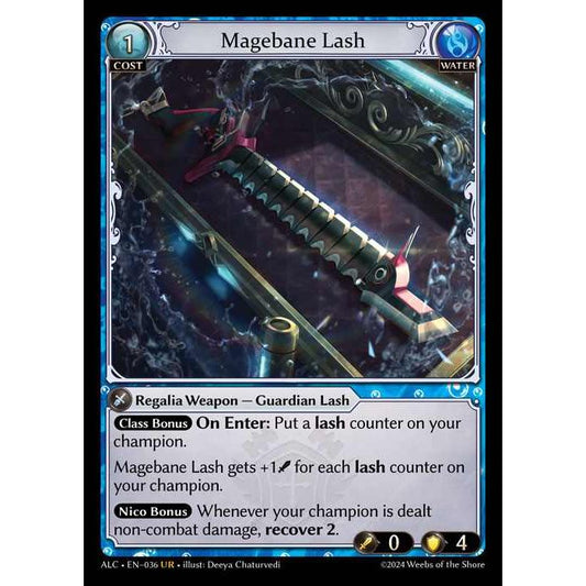 [Water] Magebane Lash [ALC036-UR]  Alchemical Revolution - Grand Archive TCG