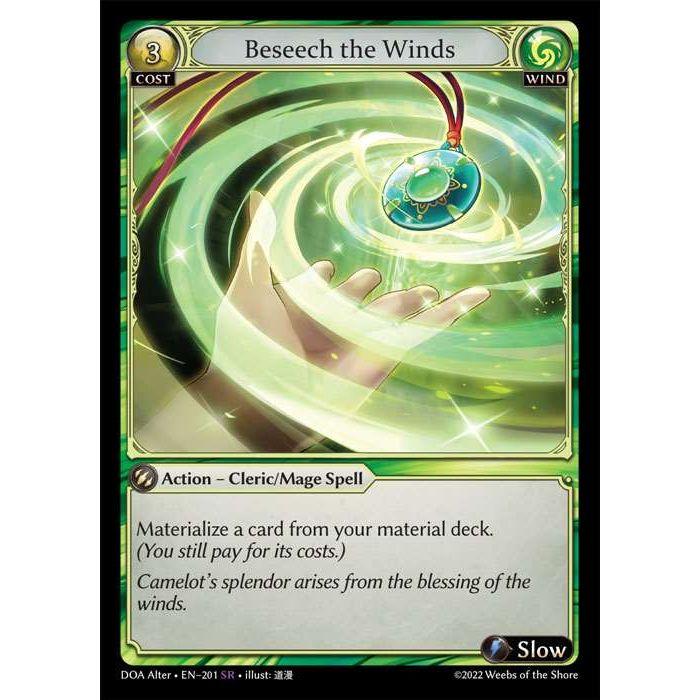 [Alter] [Wind] Beseech the Winds [DOA201-SR]  Dawn of Ashes Alter Edition - Grand Archive TCG