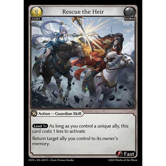 [Norm] Rescue the Heir [HVN-059-C][Grand Archive TCG]