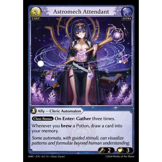[Alter] 【FOIL】[Astra] Astromech Attendant [MRC161-SR]  Mercurial Heart Alter Edition - Grand Archive TCG