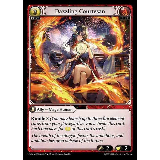 [Fire] Dazzling Courtesan [HVN-080-C][Grand Archive TCG]