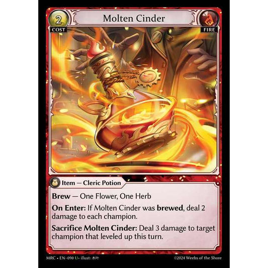 [Alter] [Fire] Molten Cinder [MRC090-U]  Mercurial Heart Alter Edition - Grand Archive TCG