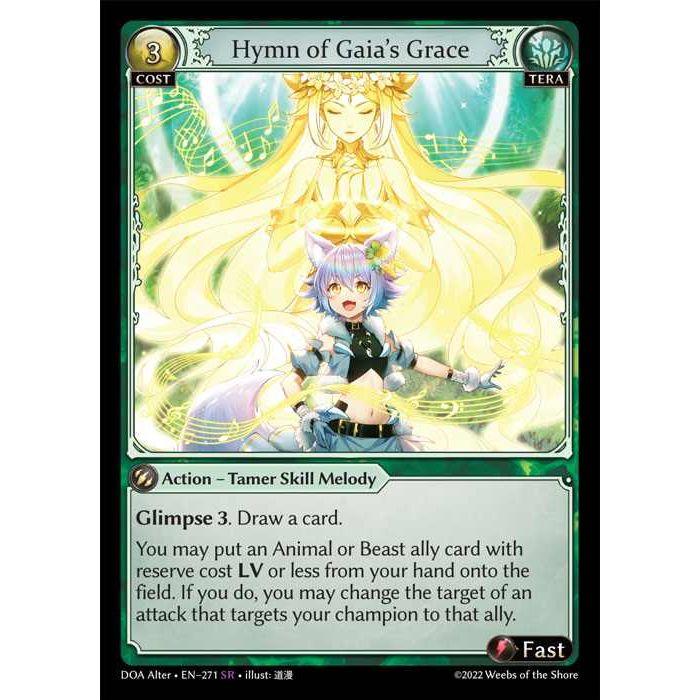 [Alter] 【FOIL】[Tera] Hymn of Gaia's Grace [DOA271-SR]  Dawn of Ashes Alter Edition - Grand Archive TCG