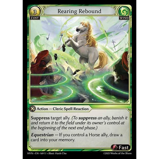 [Wind] Rearing Rebound [HVN-169-U][Grand Archive TCG]