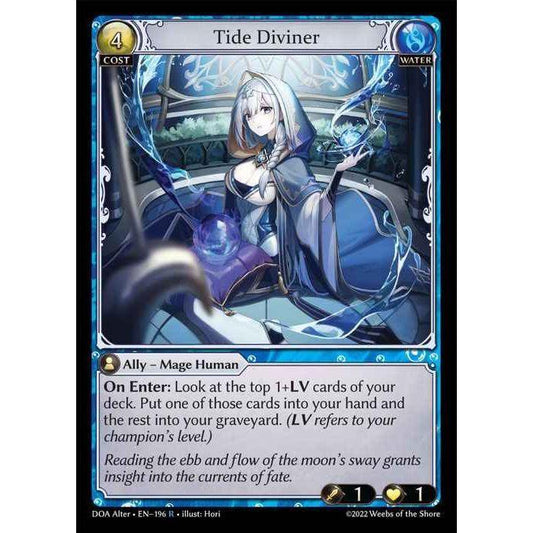 [Alter] [Water] Tide Diviner [DOA196-R]  Dawn of Ashes Alter Edition - Grand Archive TCG