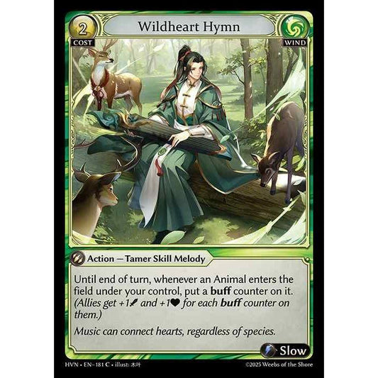 【FOIL】[Wind] Wildheart Hymn [HVN-181-C][Grand Archive TCG]