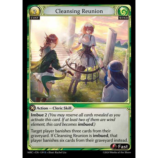 [Alter] 【FOIL】[Wind] Cleansing Reunion [MRC139-R]  Mercurial Heart Alter Edition - Grand Archive TCG/グランドアーカイブ