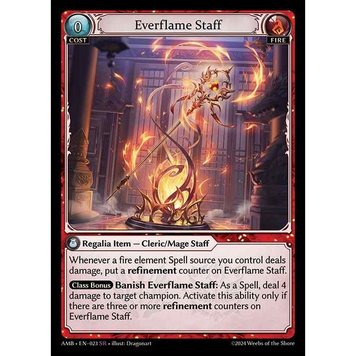 [Fire] Everflame Staff [AMB023-SR]

[Grand Archive TCG]