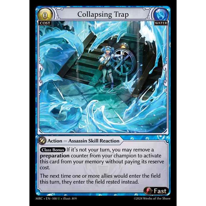 [Alter] [Water] Collapsing Trap [MRC108-U]  Mercurial Heart Alter Edition - Grand Archive TCG