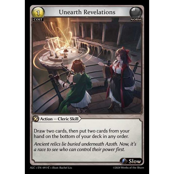 [Alter版] [Norm] Unearth Revelations [ALC091-C]

[Grand Archive TCG]