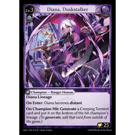 [Alter版] [Umbra] Diana, Duskstalker [ALC011-C]

[Grand Archive TCG]