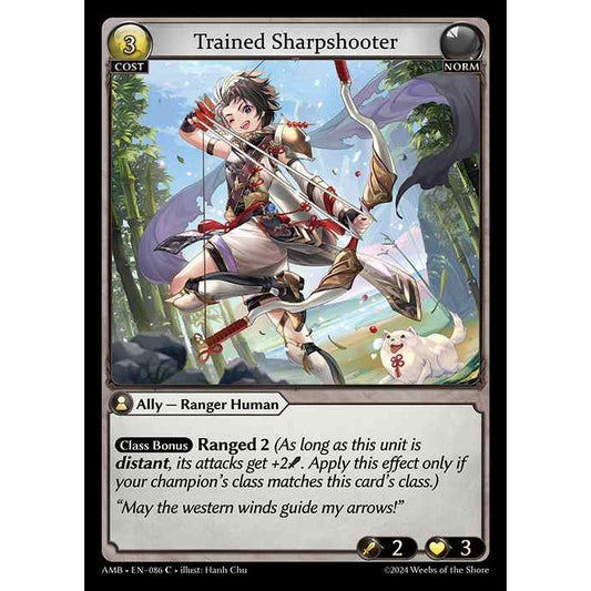 [Norm] Trained Sharpshooter [AMB086-C]

[Grand Archive TCG]