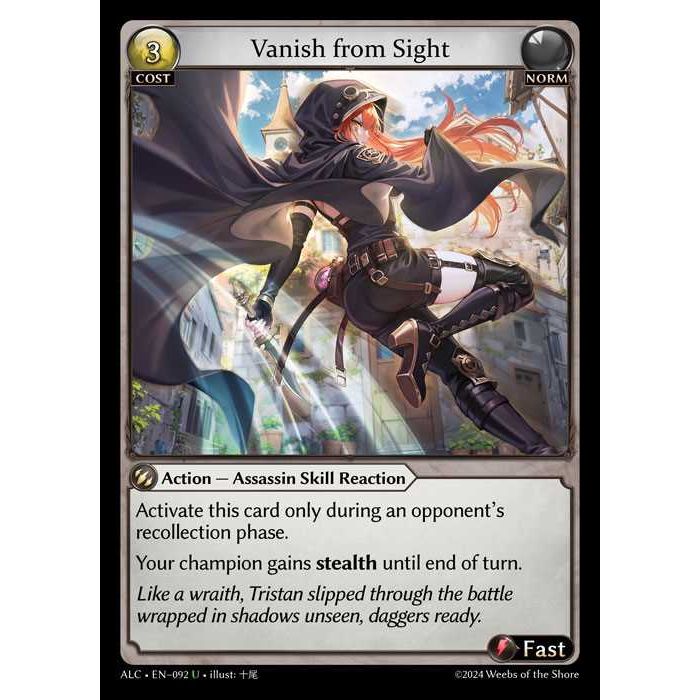 [Alter版] [Norm] Vanish from Sight [ALC092-U]

[Grand Archive TCG]