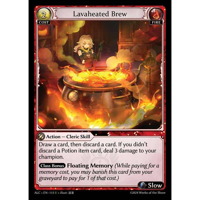 [Alter版] [Fire] Lavaheated Brew [ALC113-U]

[Grand Archive TCG]