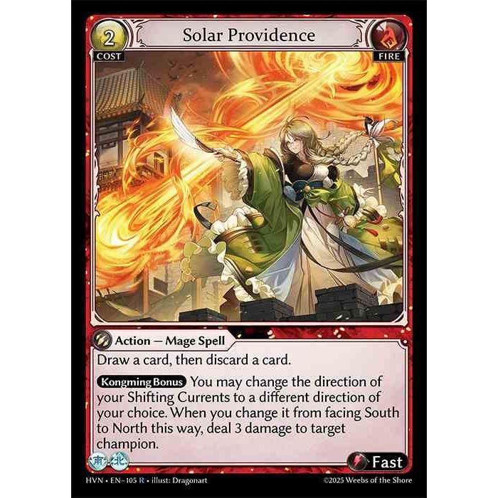 【FOIL】[Fire] Solar Providence [HVN-105-R][Grand Archive TCG]