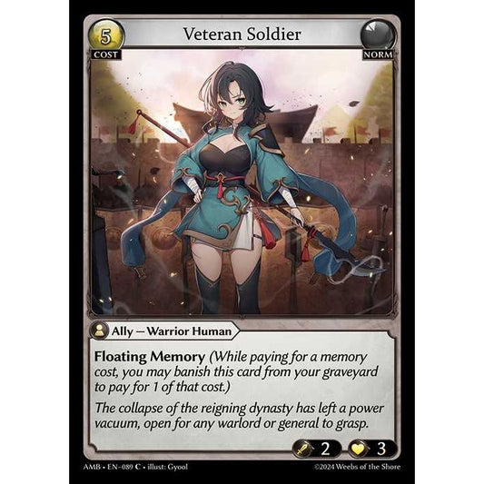 [Norm] Veteran Soldier [AMB089-C]

[Grand Archive TCG]