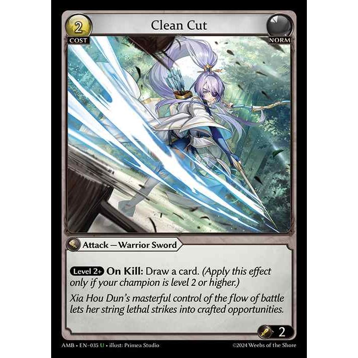 [Norm] Clean Cut [AMB035-U]

[Grand Archive TCG]