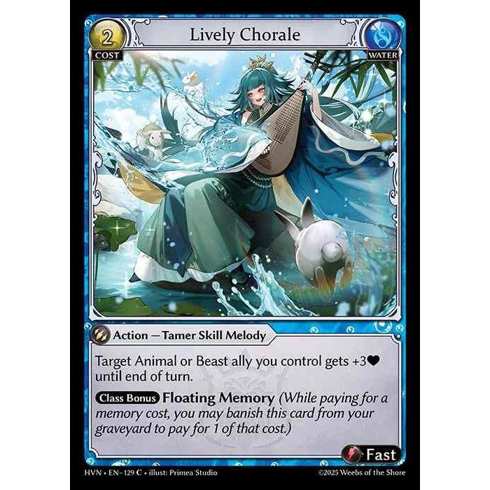 【FOIL】[Water] Lively Chorale [HVN-129-C][Grand Archive TCG]