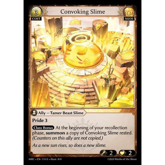 [Alter] 【FOIL】[Neos] Convoking Slime [MRC174-R]  Mercurial Heart Alter Edition - Grand Archive TCG